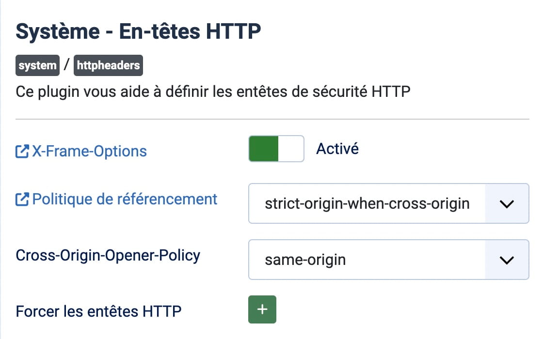 Mode débogage du CMS