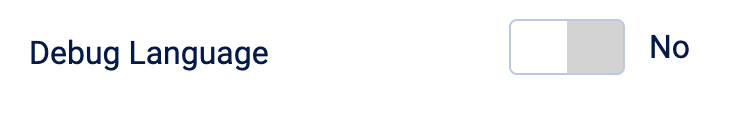 Enable language debugging