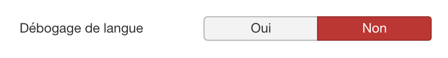 Activer le débogage langues