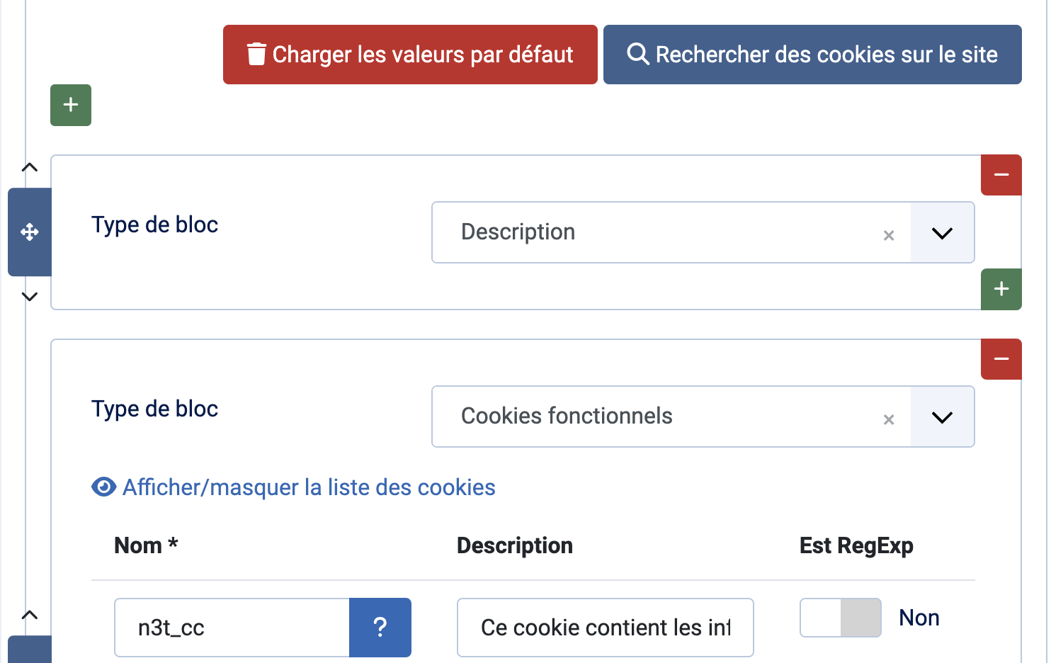 Catégorisation des cookies Affichage des cookies avec l'outil développeur