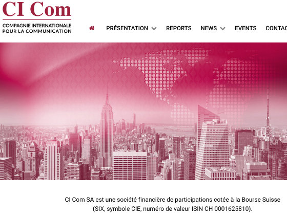 Institutional website using external feeds