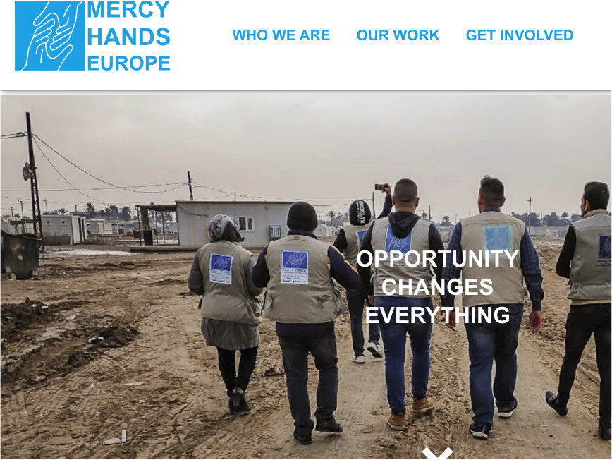 Site web pour une organisation humanitaire