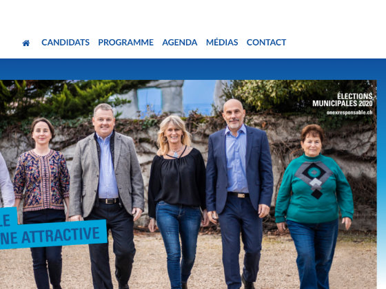 Design d'un site de parti politique