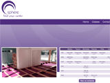 Website design for a wellness center
