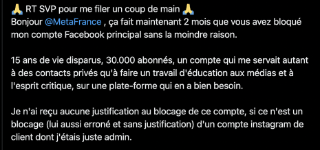 Blocage de compte